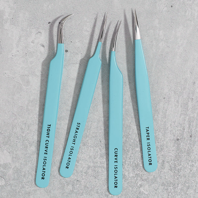 Curved Isolation Lash Tweezers